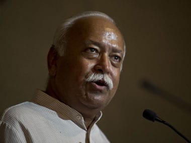 RSS chief Mohan Bhagwat praised PM Narendra Modi for his US visit. AFP