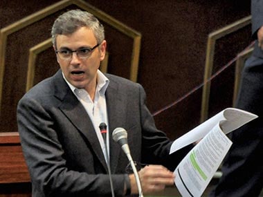 File image of Omar Abdullah. PTI