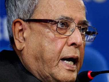 President Pranab Mukherjee condoled the loss of lives in the UP train collision. PTI