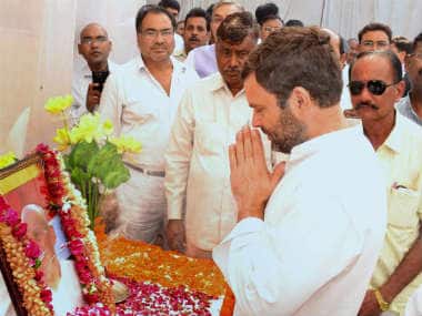 Rahul Gandhi during a recent visit to Amethi. PTI 