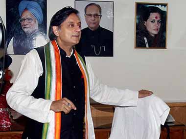 Congress leader Shashi Tharoor launched his cleanliness drive. PTI