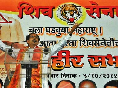 Uddhav Thackeray in the rally in Nagpur. PTI 