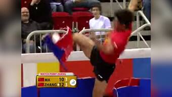 Costly win: Table Tennis Star stripped of winner's prize money for exuberant celebration
