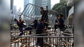 Hong Kong pro-democracy protests: New scuffles break out at demonstration site
