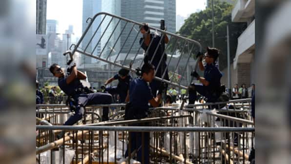 Hong Kong pro-democracy protests: New scuffles break out at demonstration site