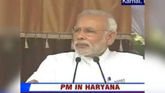 Modi hits campaign trail in Haryana, talks of smart cities and better jobs 