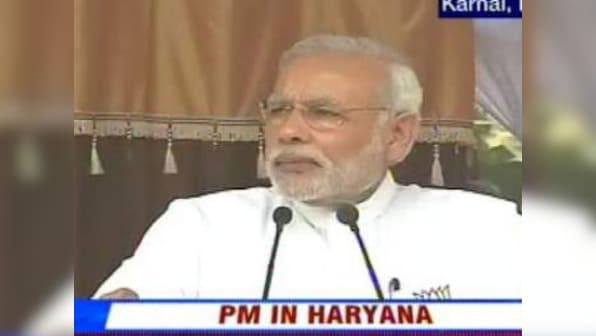 Modi hits campaign trail in Haryana, talks of smart cities and better jobs 