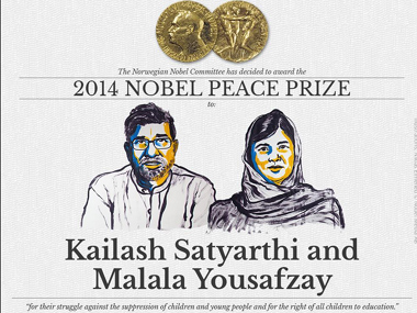 Nobel Live: I am those 66 mn girls who are deprived of education, says Malala Nobel Live: I am those 66 mn girls who are deprived of education, says Malala