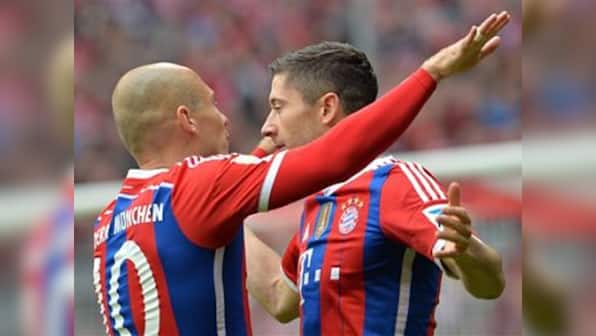 Lewandowski, Robben strike twice as Bayern crush Hanover