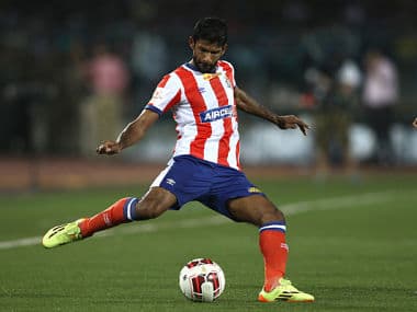 Denzil Michael Franco of Atletico de Kolkata fires in a cross. HSIL