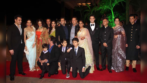 Bollywood stars, corporate honchos and everyone else who turned up at Arpita Khan's Mumbai wedding reception
