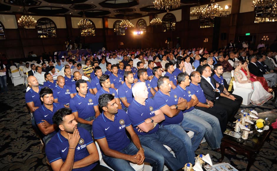 Team India during the 3rd annual Pataudi-Memorial-Lecture held at the Taj Bengal Hotel in Kolkata on the 12th November 2014. Pal Pillai/ BCCI/ SPORTZPICS