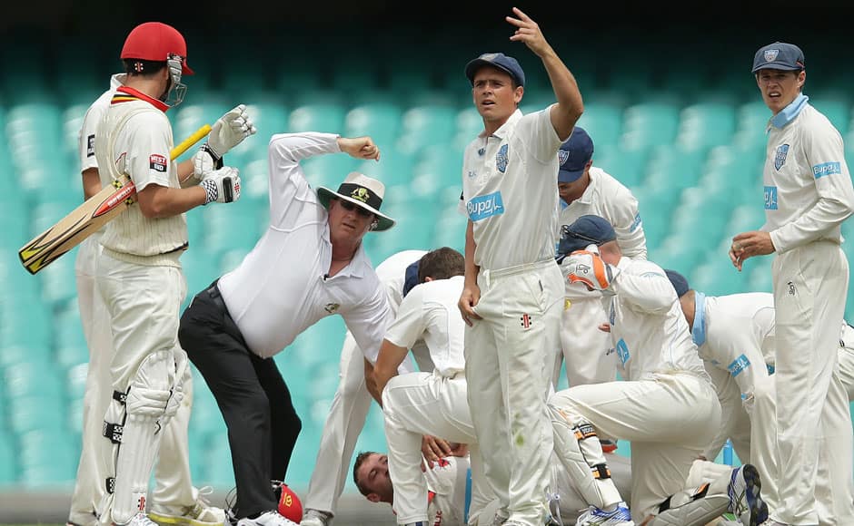 during day one of the Sheffield Shield match between New South Wales and South Australia at Sydney Cricket Ground on November 25, 2014 in Sydney, Australia. Getty
