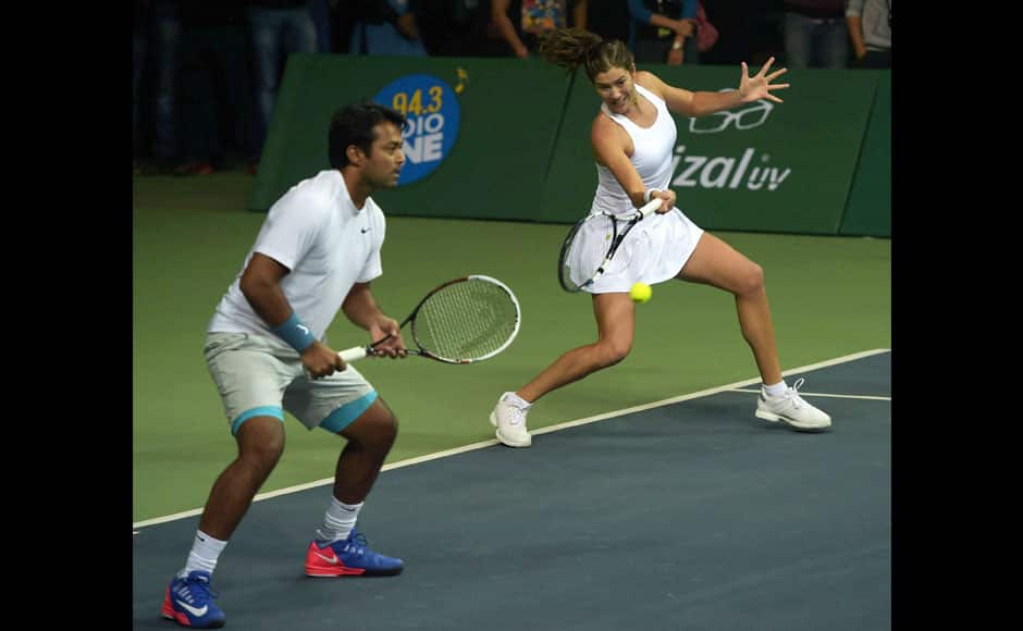 Garbine Muguruza and Leander Paes helped Punjab Marshalls draw level 1-1 as they beat Delhi Dreams' Jelena Jankovic and Kevin Anderson 6-3. PTI