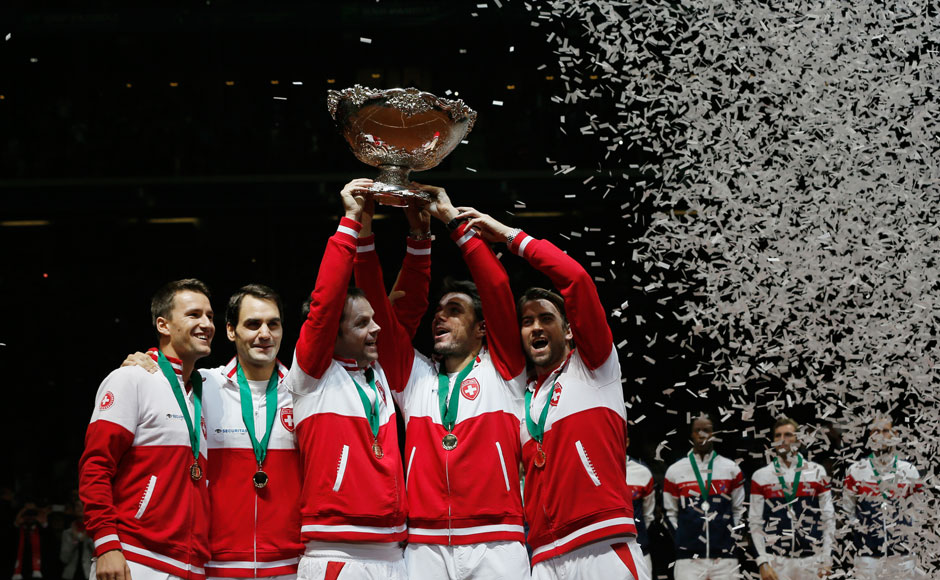 Photos: Emotional Federer leads Switzerland to maiden Davis Cup title Photos: Emotional Federer leads Switzerland to maiden Davis Cup title