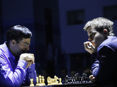 World Chess C'ship: Better prepared Anand draws Game 9 with black World Chess C'ship: Better prepared Anand draws Game 9 with black