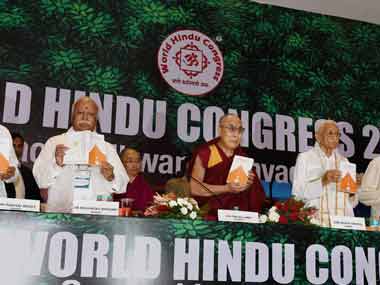 The start of the World Hindu Congress. PTI image