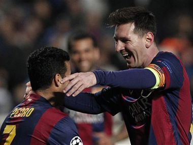Record-breaker Messi nets treble as Barca down APOEL Record-breaker Messi nets treble as Barca down APOEL
