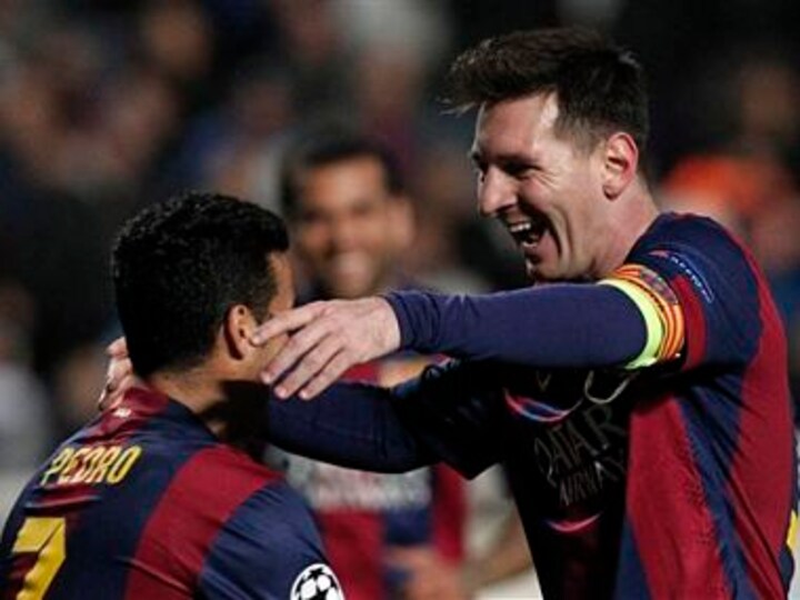 Record-breaker Messi nets treble as Barca down APOEL