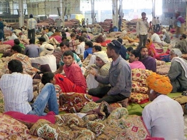 Some of Rampal's supporters continued to visit the ashram even after his arrest. PTI