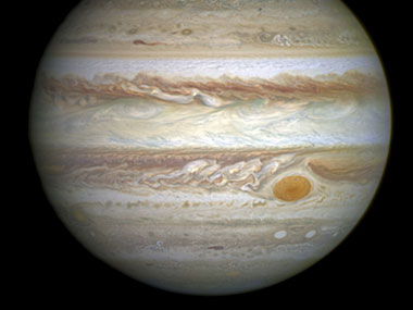 Reddish colour of Jupiter's Great Red Spot is due to sunlight: NASA Reddish colour of Jupiter's Great Red Spot is due to sunlight: NASA