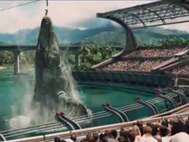 A screengrab from the Jurassic World trailer. 
