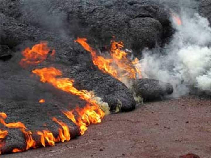 Slow moving lava enters Hawaii town, damages property
