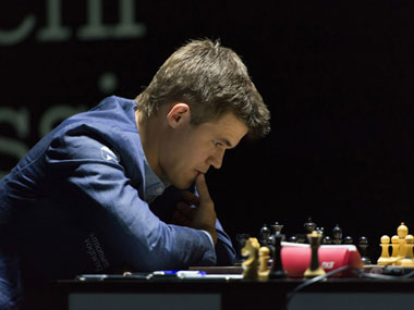 World Chess C'ship Game 8: 'Sleepy' Carlsen holds Anand, maintains lead World Chess C'ship Game 8: 'Sleepy' Carlsen holds Anand, maintains lead