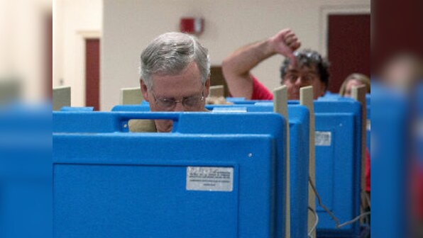 Viral pic: Senate leader Mitch McConnell photobombed by voter 