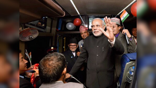 Modi, Nepal PM flag off first ever Kathmandu-Delhi bus service