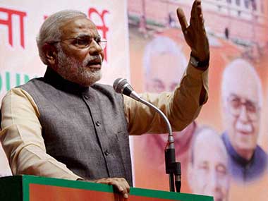 PM Narendra Modi criticised the political parties in Jammu and Kashmir during his poll campaigning. PTI