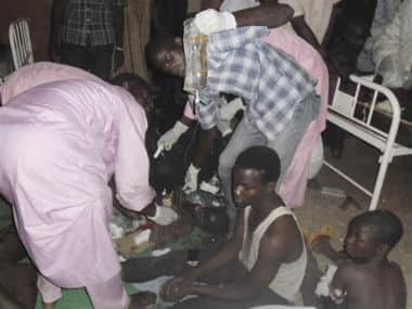People are treated at the General hospital in Potiskum, Nigeria in this file photo. AP 