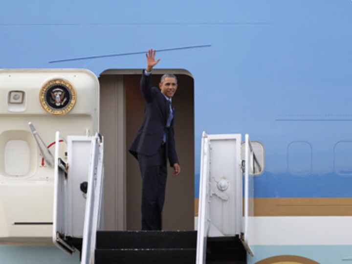 Obama lands in Jamaica in first US presidential visit since '82