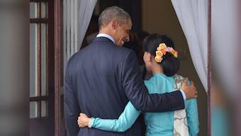 Obama backs Aung San Suu Kyi's bid to change Myanmar's constitution