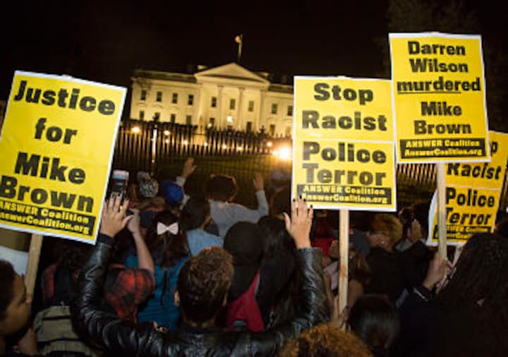 Hands up! Don't shoot: Protests across US against jury's decision to clear Ferguson cop