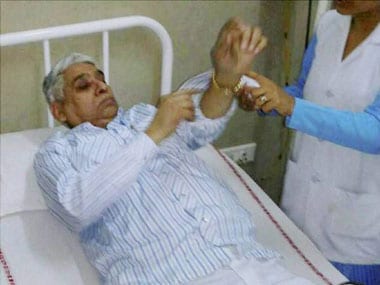 Rampal during his medical examination. PTI