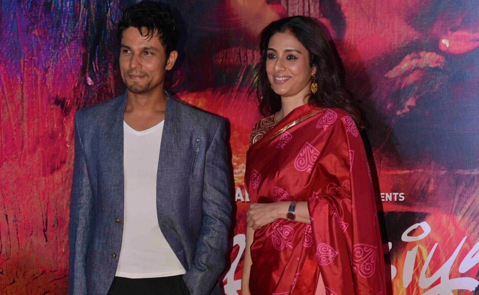 Photos: Randeep Hooda with Nandana Sen and Tabu enthrall paparazzi at Rang Rasiya screening-Bollywood News , Firstpost