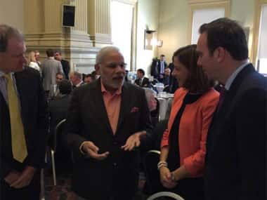 Modi at the breakfast meet