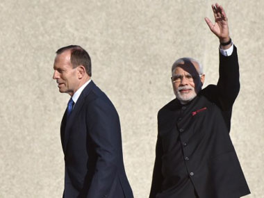 Prime Minister Narendra Modi arrives in Melbourne Prime Minister Narendra Modi arrives in Melbourne