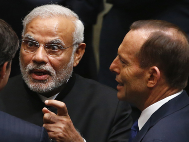 PM Modi takes playful dig at Abbott during Australian Parliament speech PM Modi takes playful dig at Abbott during Australian Parliament speech