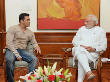 Salman Khan meets Prime Minister Narendra Modi in New Delhi Salman Khan meets Prime Minister Narendra Modi in New Delhi