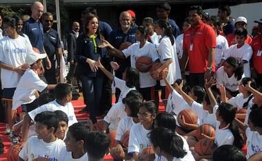 Photos: Nita Ambani, Adam Silver attend Jr. NBA program in Mumbai