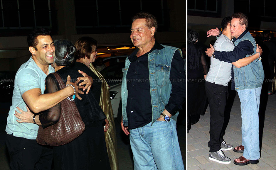 Salman Khan celebrates mom Salma's birthday at Arpita's new flat Salman Khan celebrates mom Salma's birthday at Arpita's new flat