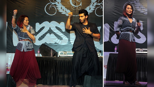 'Salman ka Fan' Arjun Kapoor shakes a leg with his Tevar co-star Sonakshi