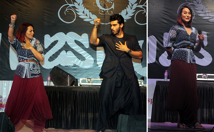 'Salman ka Fan' Arjun Kapoor shakes a leg with his Tevar co-star Sonakshi
