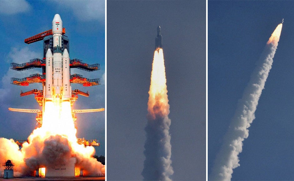 Photos Isro Successfully Launches India S Heaviest Rocket Gslv Mk Iii Firstpost