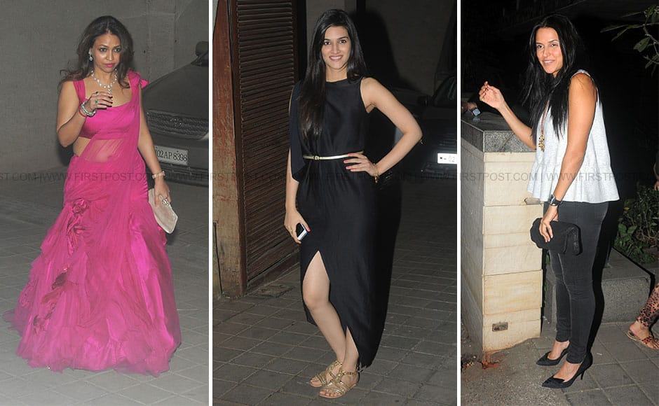 Surily Goel, Kriti Sanon, Neha Dhupia Sachin Gokhale/ Firstpost