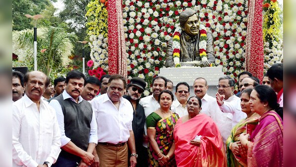 Photos: Rajinikant, Chiranjivi inaugurate Dr Rajkumar's Memorial in Bengaluru