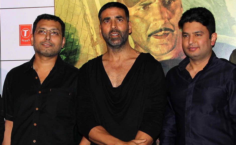 Neeraj Pandey, Akshay Kumar and Bhushan Kumar. Sachin Gokhale/ Firstpost