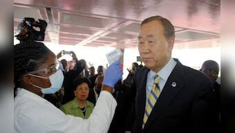 U.N.'s Ban urges end to discrimination against Ebola workers